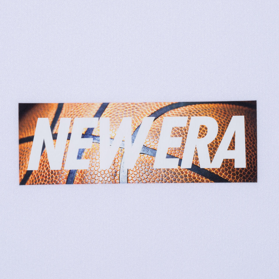 半袖 テック Tシャツ NEW ERA ボックスロゴ バスケットボール ホワイト【NEW ERA BASKETBALL】