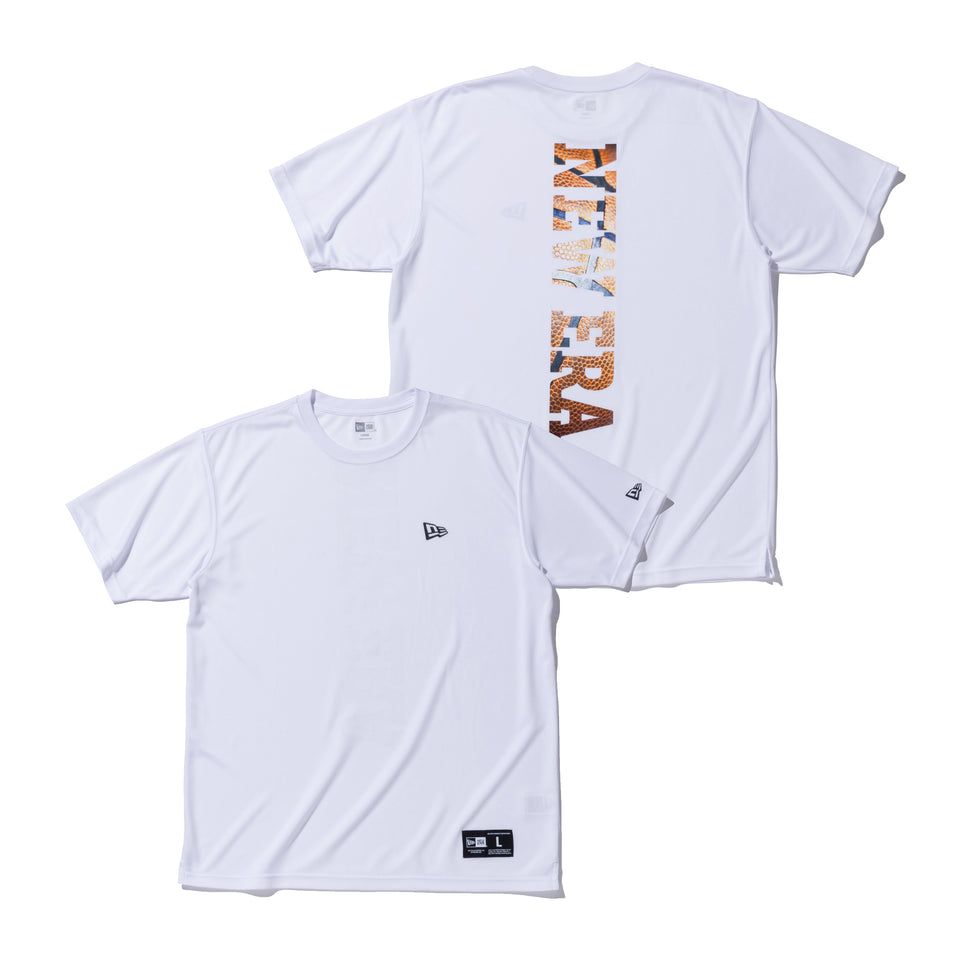 半袖 テック Tシャツ NEW ERA リアロゴ バスケットボール ホワイト【NEW ERA BASKETBALL】