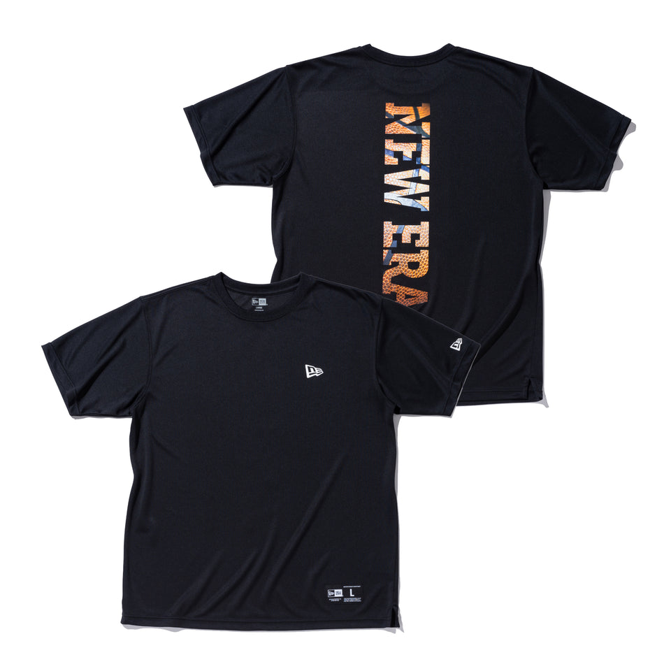 半袖 テック Tシャツ NEW ERA リアロゴ バスケットボール ブラック【NEW ERA BASKETBALL】