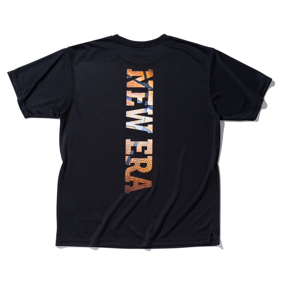 半袖 テック Tシャツ NEW ERA リアロゴ バスケットボール ブラック【NEW ERA BASKETBALL】