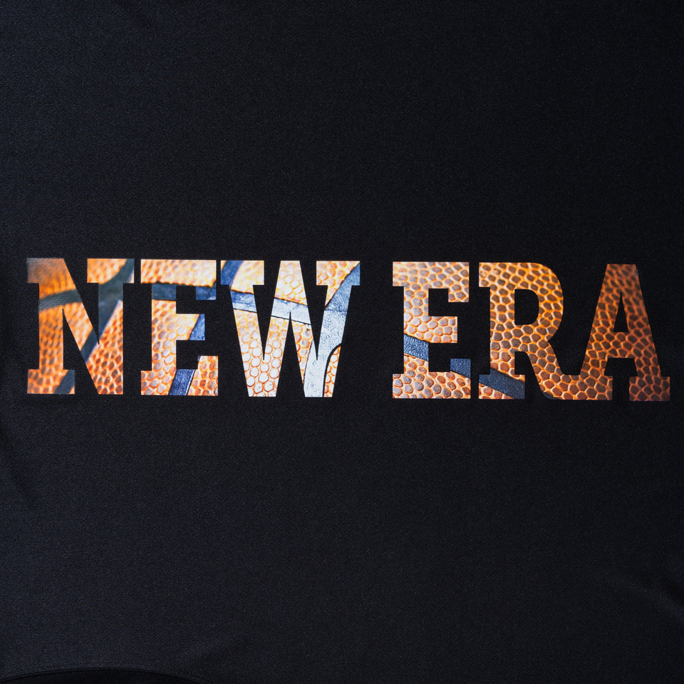 半袖 テック Tシャツ NEW ERA リアロゴ バスケットボール ブラック【NEW ERA BASKETBALL】