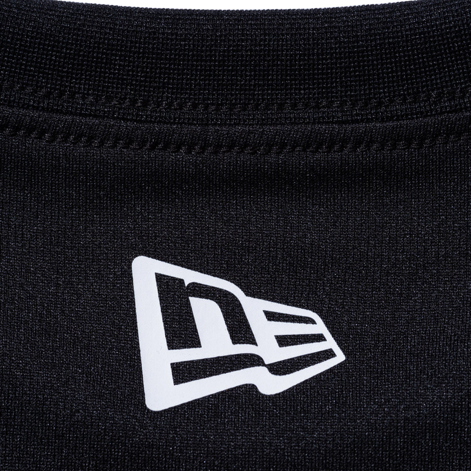 半袖 テック Tシャツ NEW ERA サンダーロゴ バスケットボール ブラック【NEW ERA BASKETBALL】
