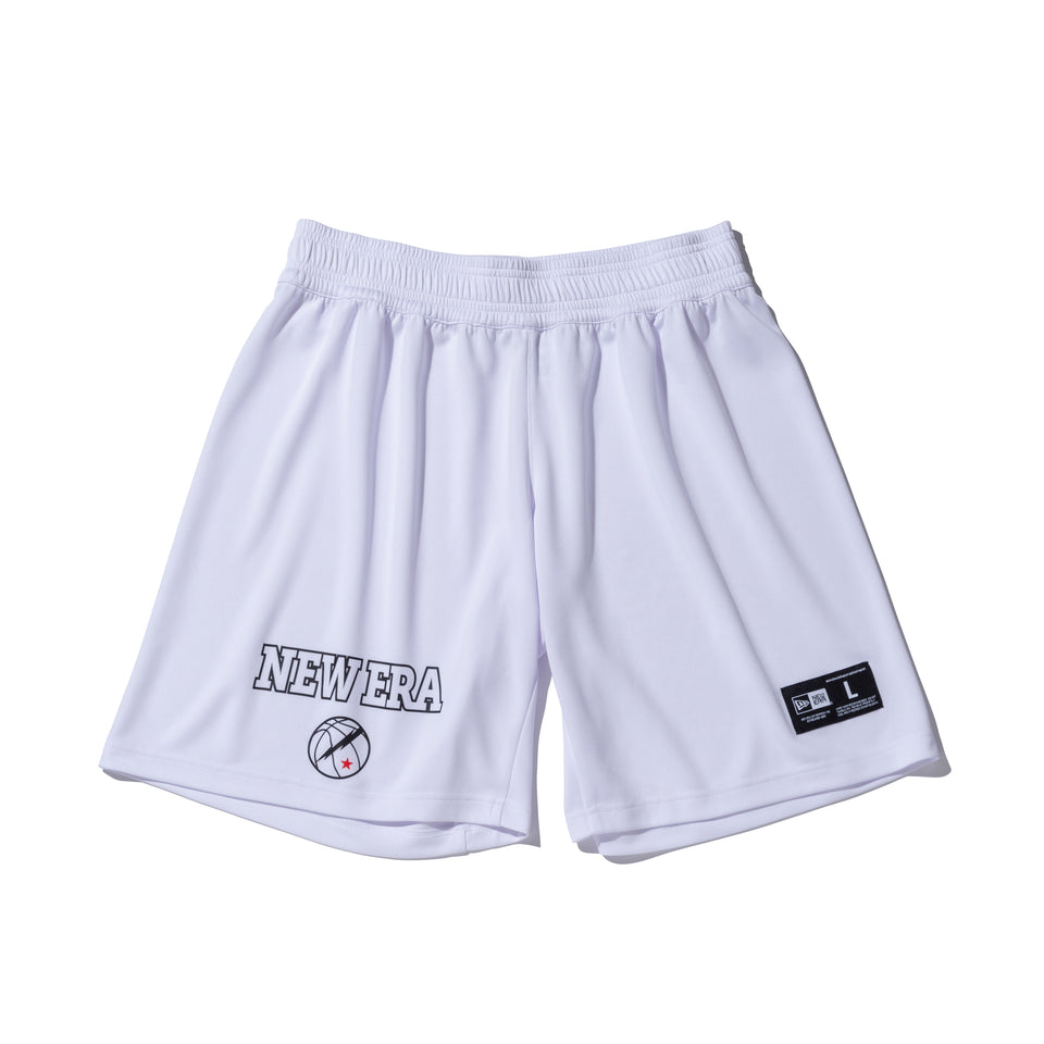 ハーフパンツ NEW ERA サンダーロゴ バスケットボール ホワイト【NEW ERA BASKETBALL】 | NEW ERA ニューエラ公式オンラインストア
