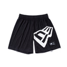 ハーフパンツ NEW ERA フラッグロゴ ブラック × ホワイト【NEW ERA BASKETBALL】