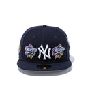 59FIFTY World Champions ニューヨーク・ヤンキース グレーアンダーバイザー