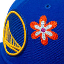 59FIFTY Chain Stitch Floral ゴールデンステート・ウォリアーズ ピンクアンダーバイザー