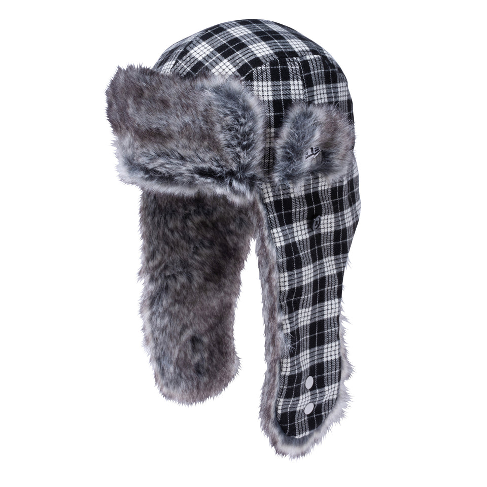 トラッパー タータン モノクロチェック