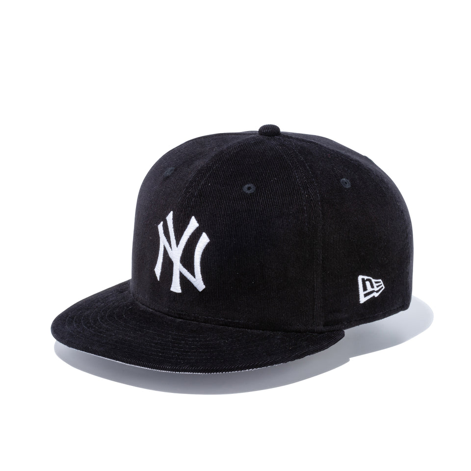 9FIFTY ニューヨーク・ヤンキース マイクロコーデュロイ ブラック グレーアンダーバイザー