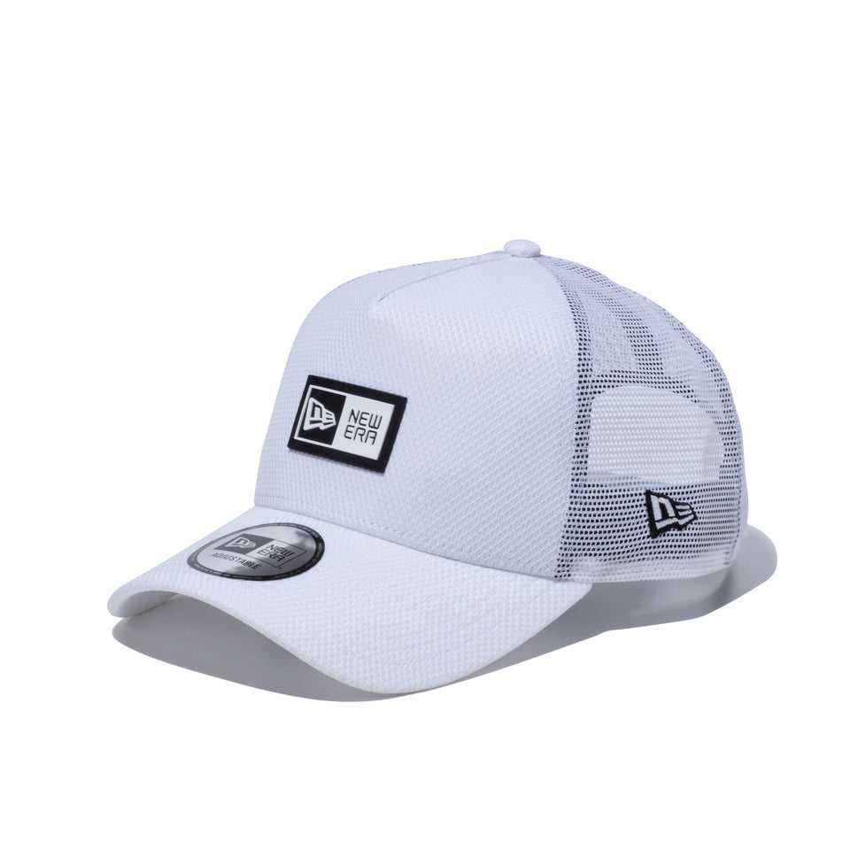 9FORTY A-Frame トラッカー ラバーロゴ ボックスロゴ ラバーパッチ ホワイト | NEW ERA ニューエラ公式オンラインストア