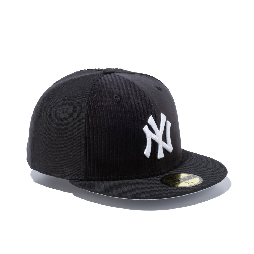 59FIFTY マルチファブリック ピンウィール ニューヨーク・ヤンキース ブラック グレーアンダーバイザー