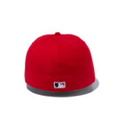 59FIFTY ニューヨーク・ヤンキース ステッチング ファイアーステッチ スカーレット グレーアンダーバイザー