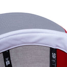59FIFTY ニューヨーク・ヤンキース ステッチング ファイアーステッチ スカーレット グレーアンダーバイザー