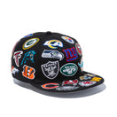 9FIFTY チームロゴオールオーバー NFL ブラック