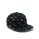 Youth 9FIFTY ダイナソー ブラック オールオーバープリント