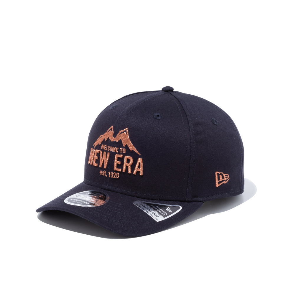 【ニューエラ アウトドア】 9FIFTY ストレッチスナップ マウンテン ブラック × メタリックコッパー | NEW ERA ニューエラ公式オンラインストア