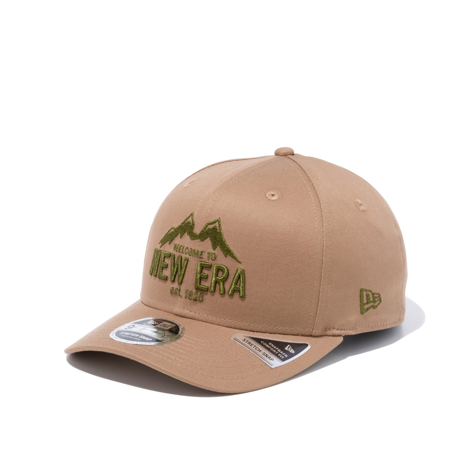 【ニューエラ アウトドア】 9FIFTY ストレッチスナップ マウンテン ブラック × ニューオリーブ | NEW ERA ニューエラ公式オンラインストア