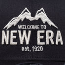 9FIFTY ストレッチスナップ マウンテン ブラック × メタリックシルバー 【ニューエラ アウトドア】