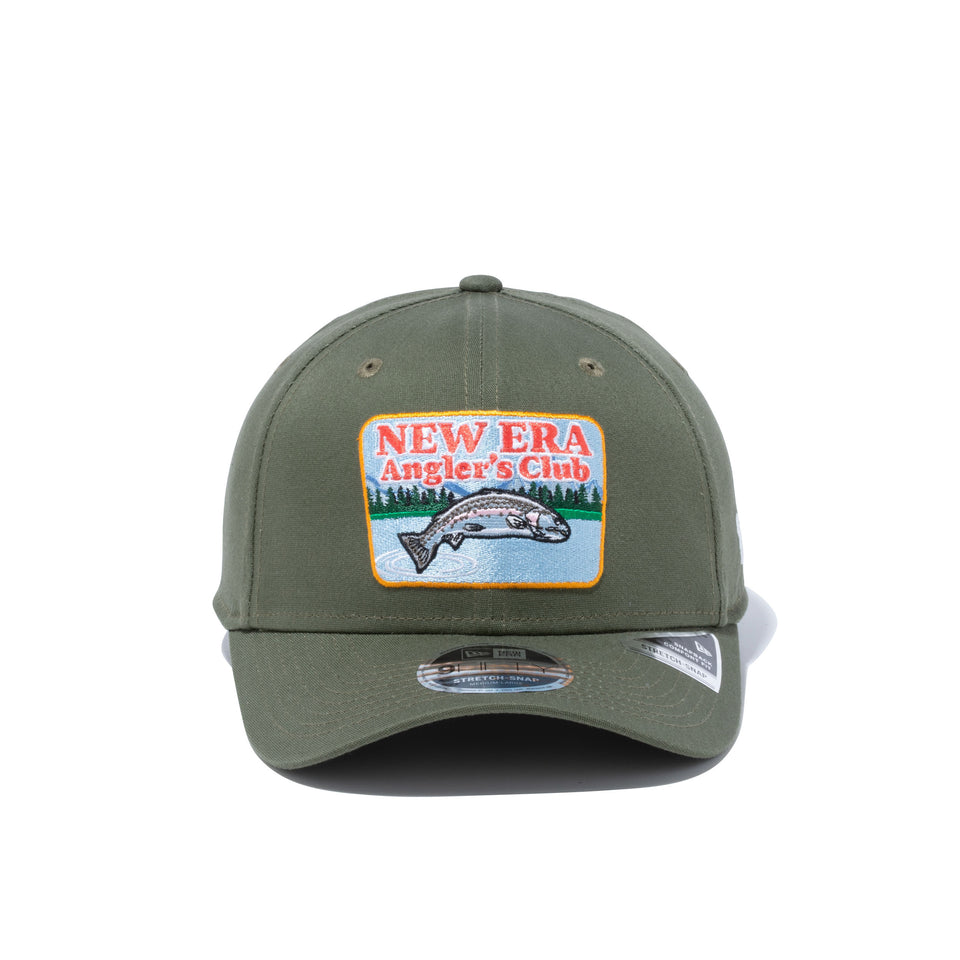 9FIFTY ストレッチスナップ アングラーズクラブ トラウト ニューオリーブ 【ニューエラアウトドア】