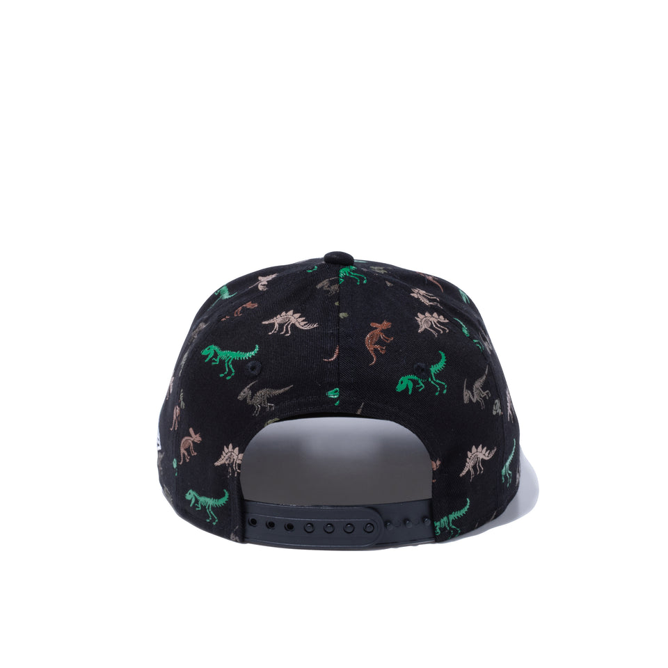 Child 9FIFTY ダイナソー ブラック オールオーバープリント