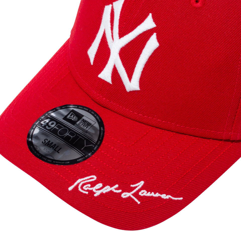 49FORTY POLO RALPH LAUREN ポロ ラルフローレン クーパーズタウン ニューヨーク・ヤンキース スカーレット