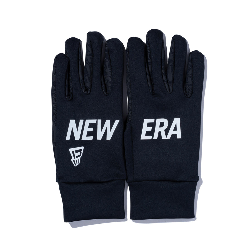 フリース ウォーマーグローブ NEW ERA ブラック × リフレクトホワイト