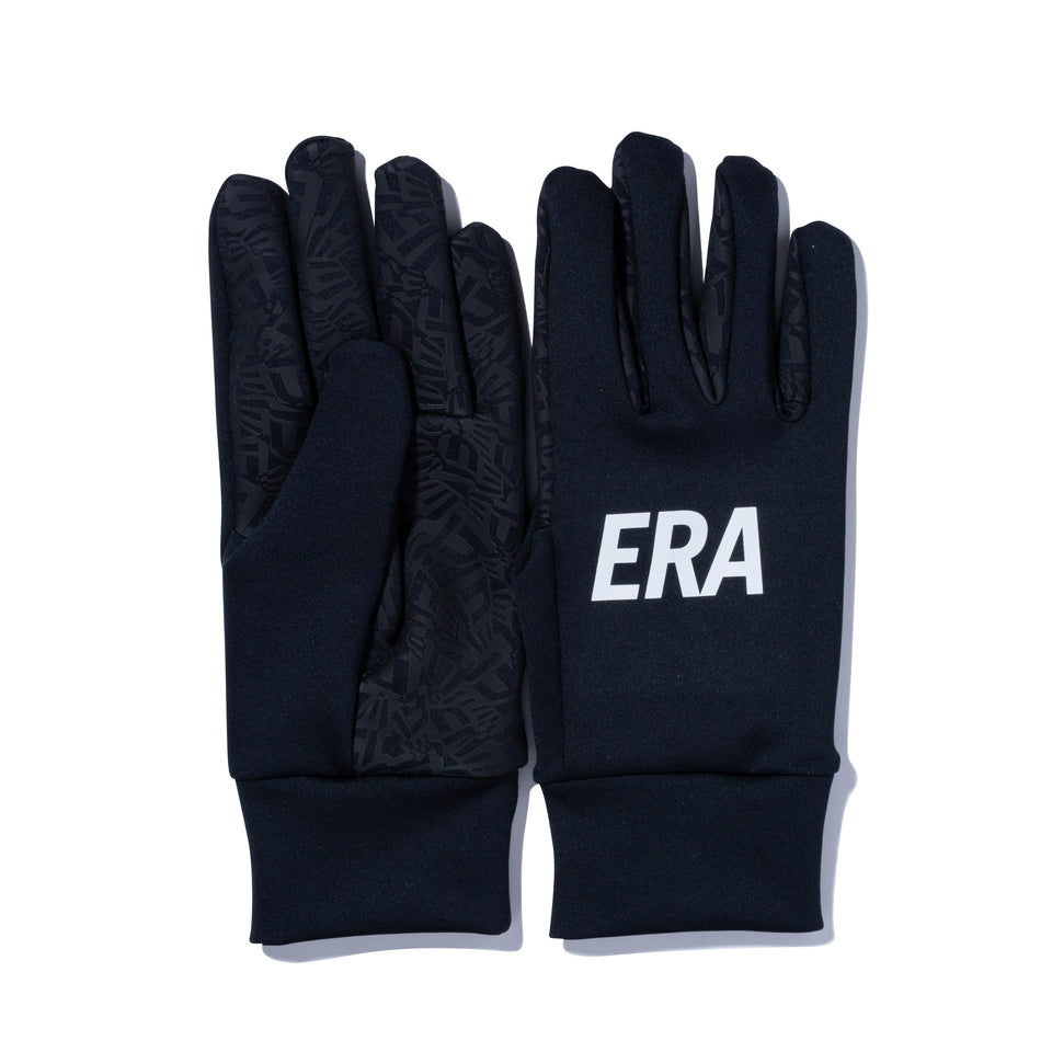 フリース ウォーマーグローブ NEW ERA ブラック × リフレクトホワイト