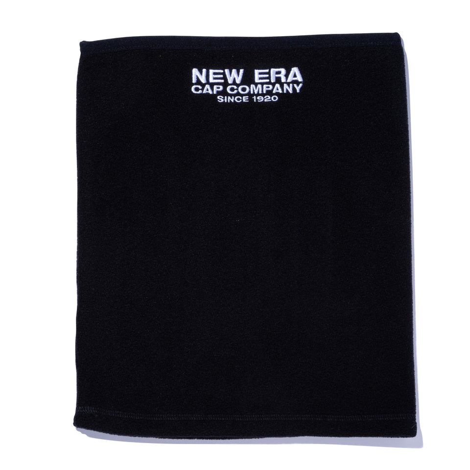 フリース ネックウォーマー ロング NEW ERA CAP COMPANY ブラック × ホワイト