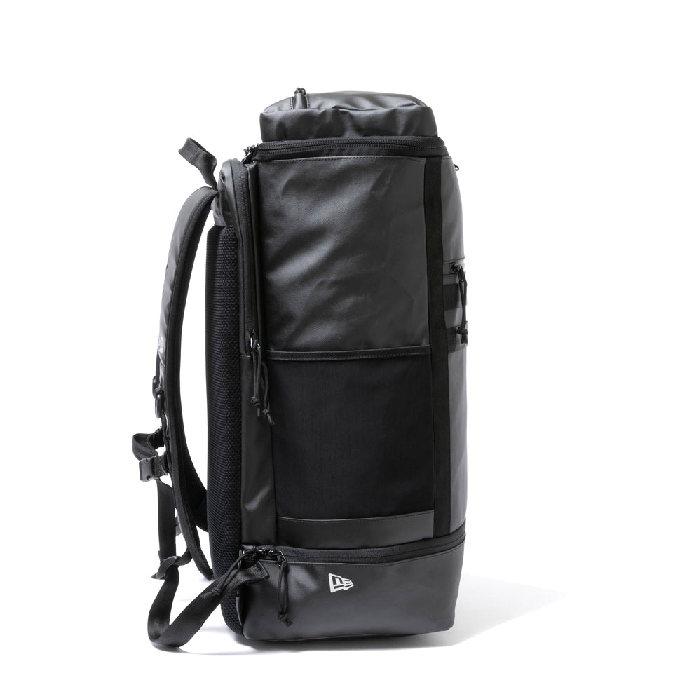 ボックスパック ラージ 46L TPU プリントロゴ アウトライン ブラック × リフレクトシルバー