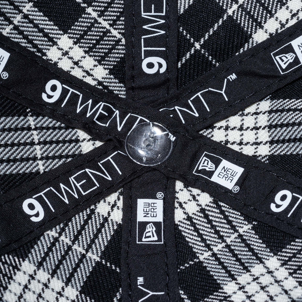 【ゴルフ】 Women's 9TWENTY イージースナップ タータン new era モノクロチェック
