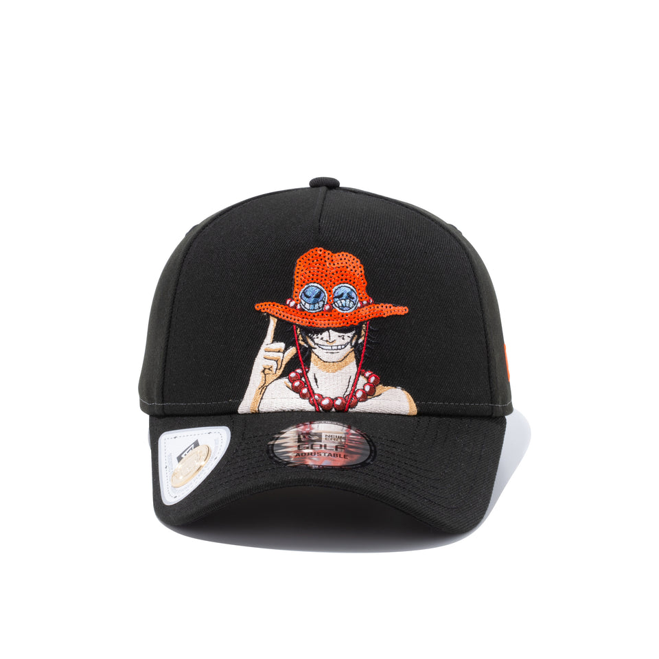 【ゴルフ】 9FORTY A-Frame On Par ONE PIECE ワンピース ポートガス・D・エース スパンコール ブラック