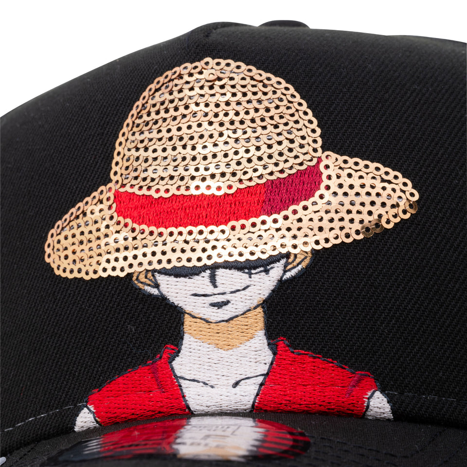 【ゴルフ】 9FORTY A-Frame On Par ONE PIECE ワンピース モンキー・D・ルフィ スパンコール ブラック
