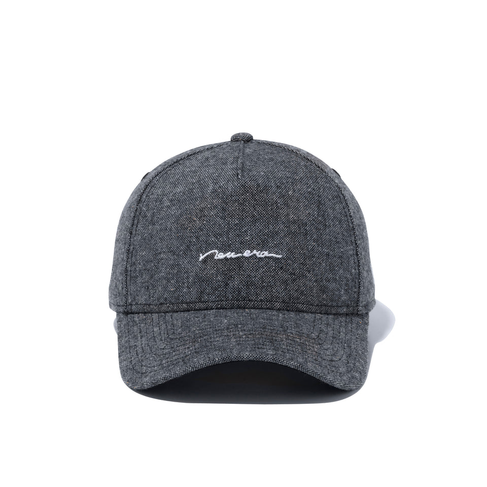 【ゴルフ】 9FORTY A-Frame ネップツイード ハンドリトゥンロゴ ブラックツイード