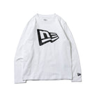 Youth 長袖 コットン Tシャツ フラッグロゴ ホワイト
