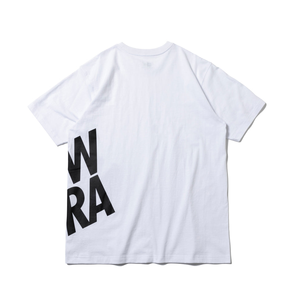 半袖 コットン Tシャツ ズームアップニューエラ ホワイト リラックスフィット