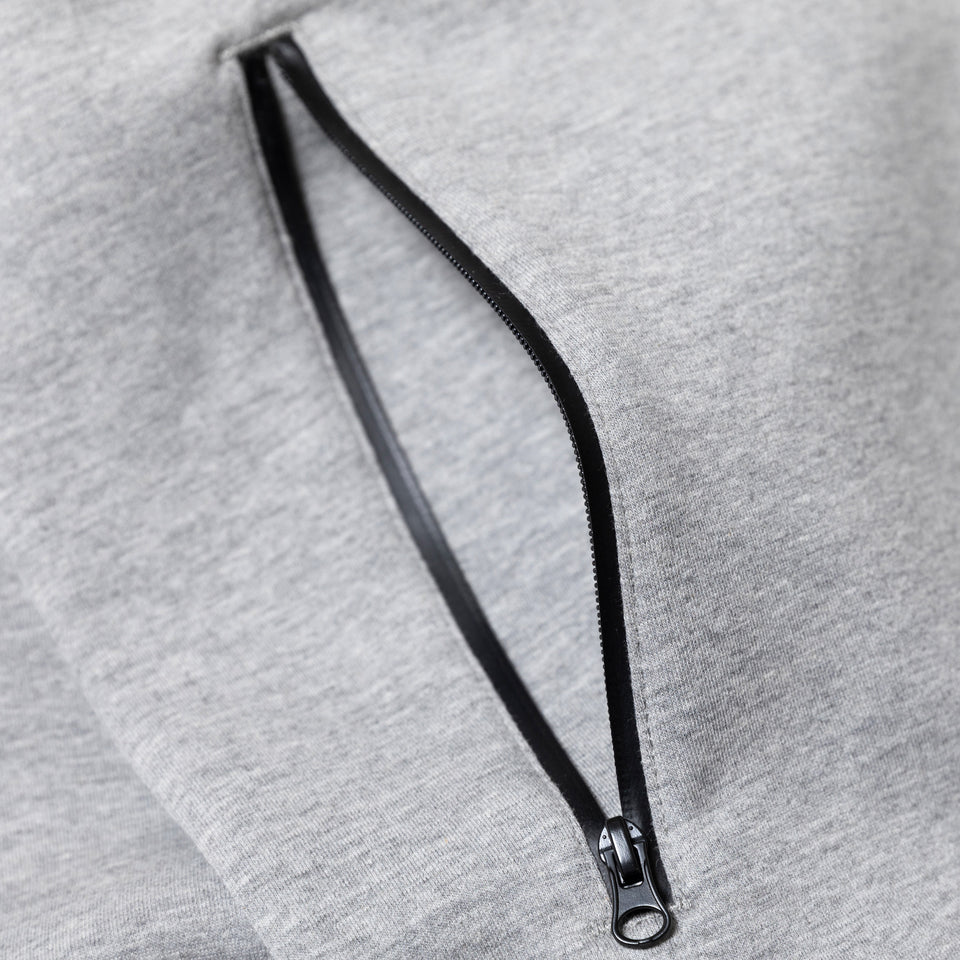 テック スウェット フルジップフーディー グレー  【 Performance Apparel 】