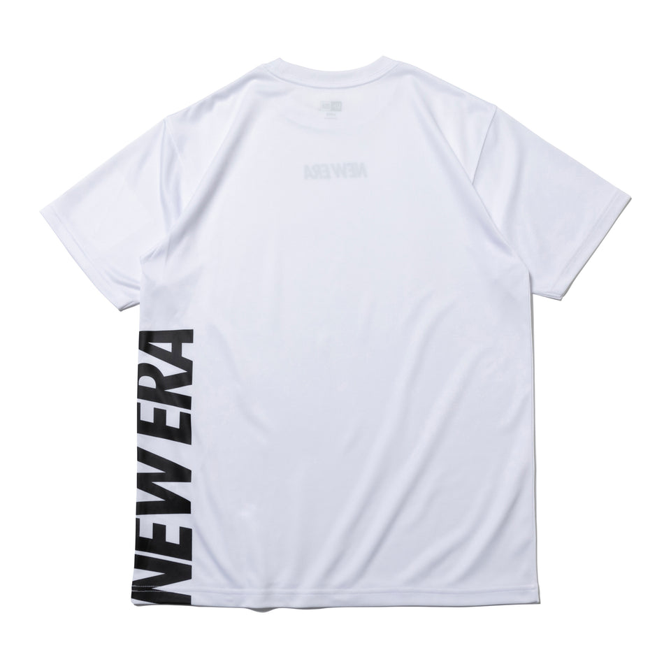 半袖 テック Tシャツ レフトバックバーチカルロゴ ホワイト 【 Performance Apparel 】
