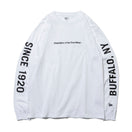 長袖 コットン Tシャツ Since 1920 Buffalo NY ホワイト レギュラーフィット