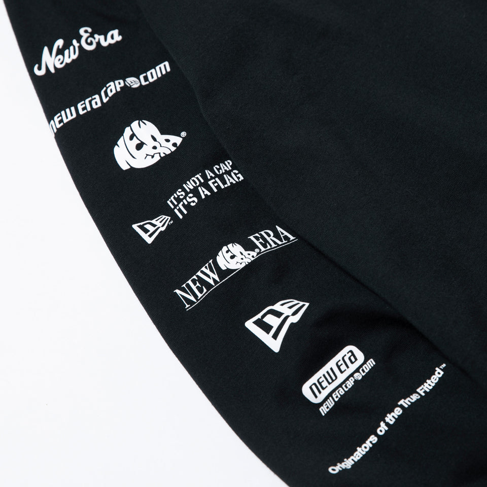 長袖 コットン Tシャツ ロゴアーカイブ ブラック レギュラーフィット