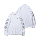 【ゴルフ】 長袖 ハイカラー ウォームTシャツ ドット ホワイト