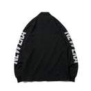 【ゴルフ】 長袖 ハイカラー ウォームTシャツ ドット ブラック