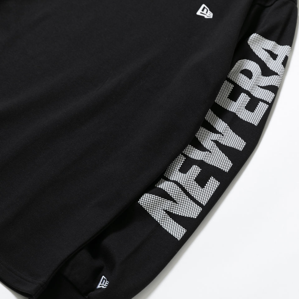 【ゴルフ】 長袖 ハイカラー ウォームTシャツ ドット ブラック