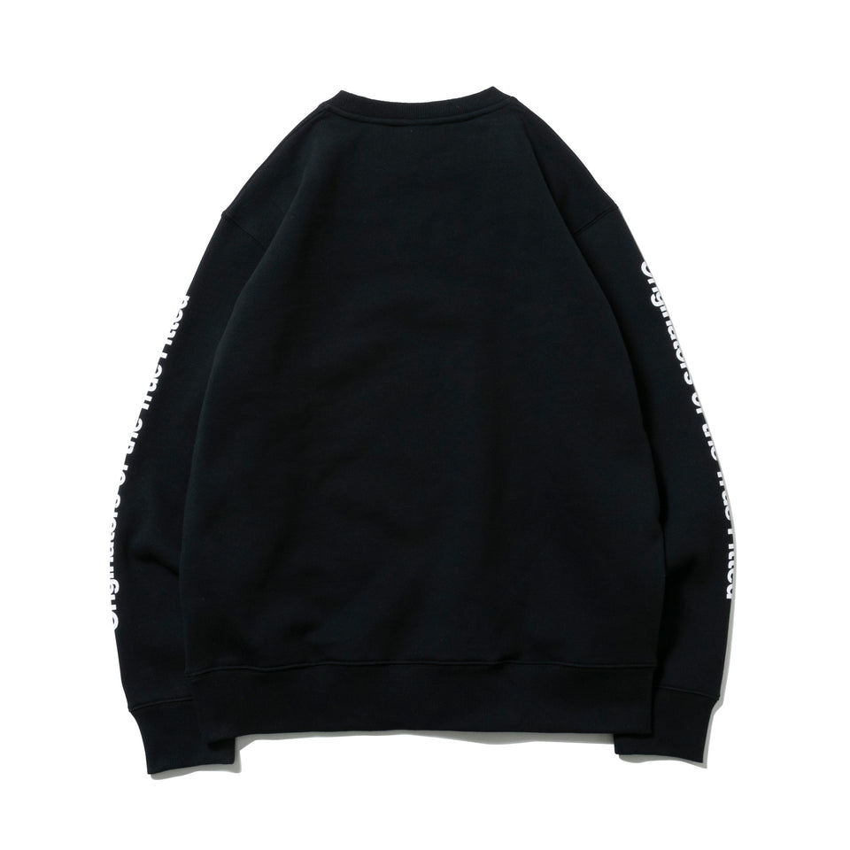 裏起毛 スウェット クルーネック Originators of the True Fitted ブラック