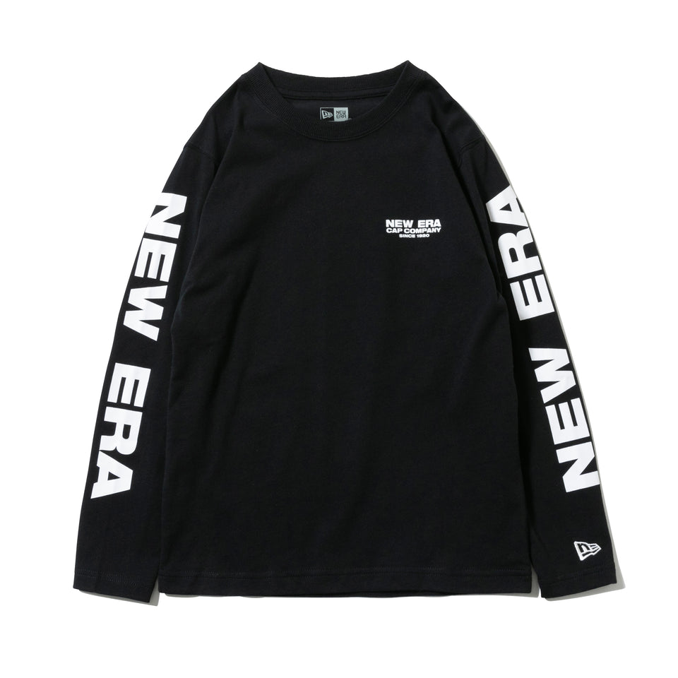 Child 長袖 コットン Tシャツ New Era Cap Company ブラック
