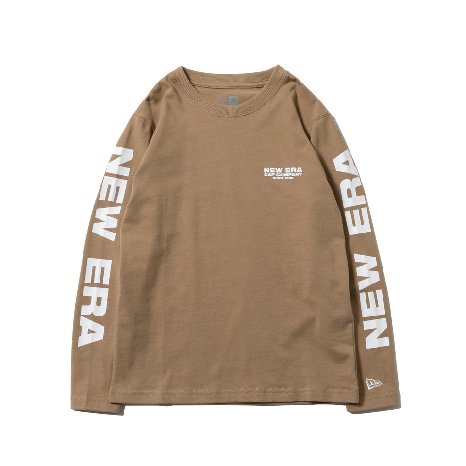 Child 長袖 コットン Tシャツ New Era Cap Company ベージュ