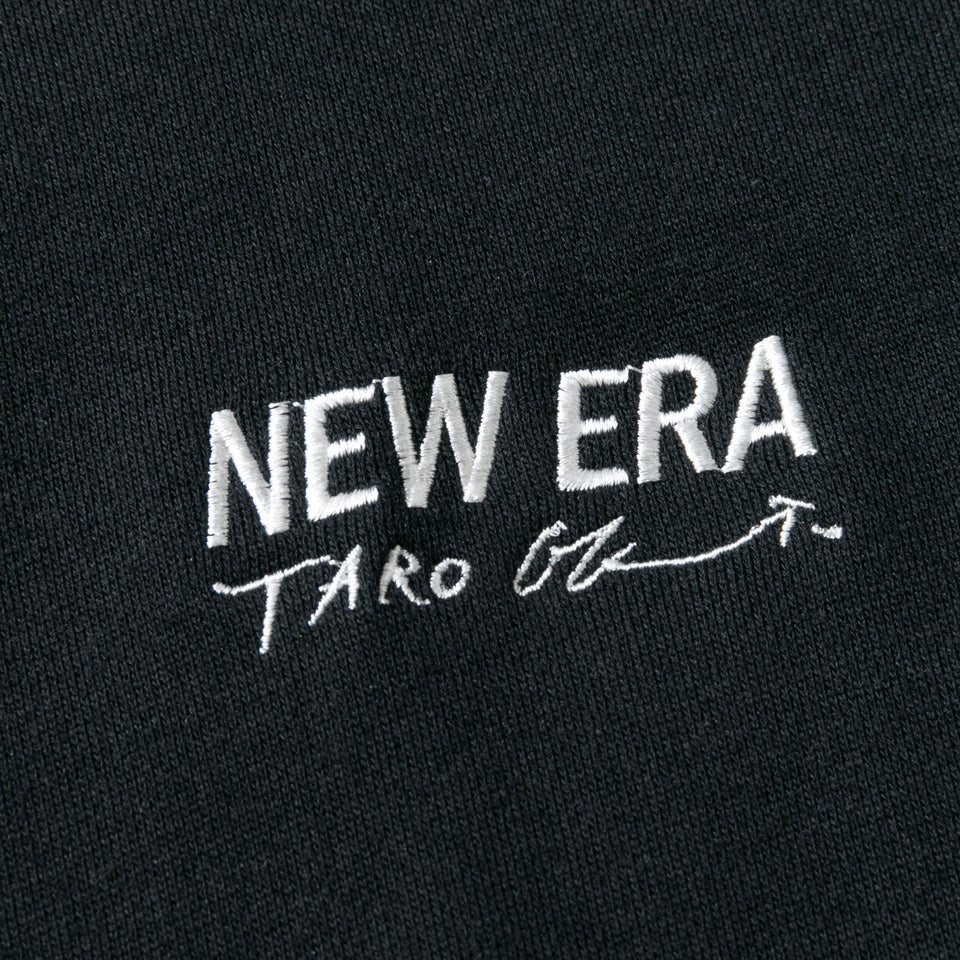 裏毛 スウェット プルオーバーフーディー Taro Okamoto 岡本太郎 太陽の顔 ブラック