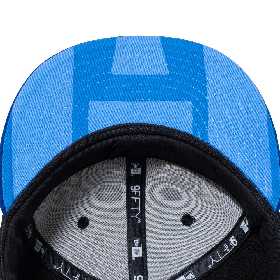 Youth 9FIFTY プラレール ロゴ ブラック ライトロイヤルバイザー