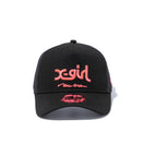 9FORTY A-Frame トラッカー X-girl ミルズロゴ new era ブラック × サンセットオレンジ