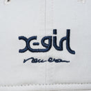 9THIRTY X-girl ミルズロゴ new era ストーン × ネイビー