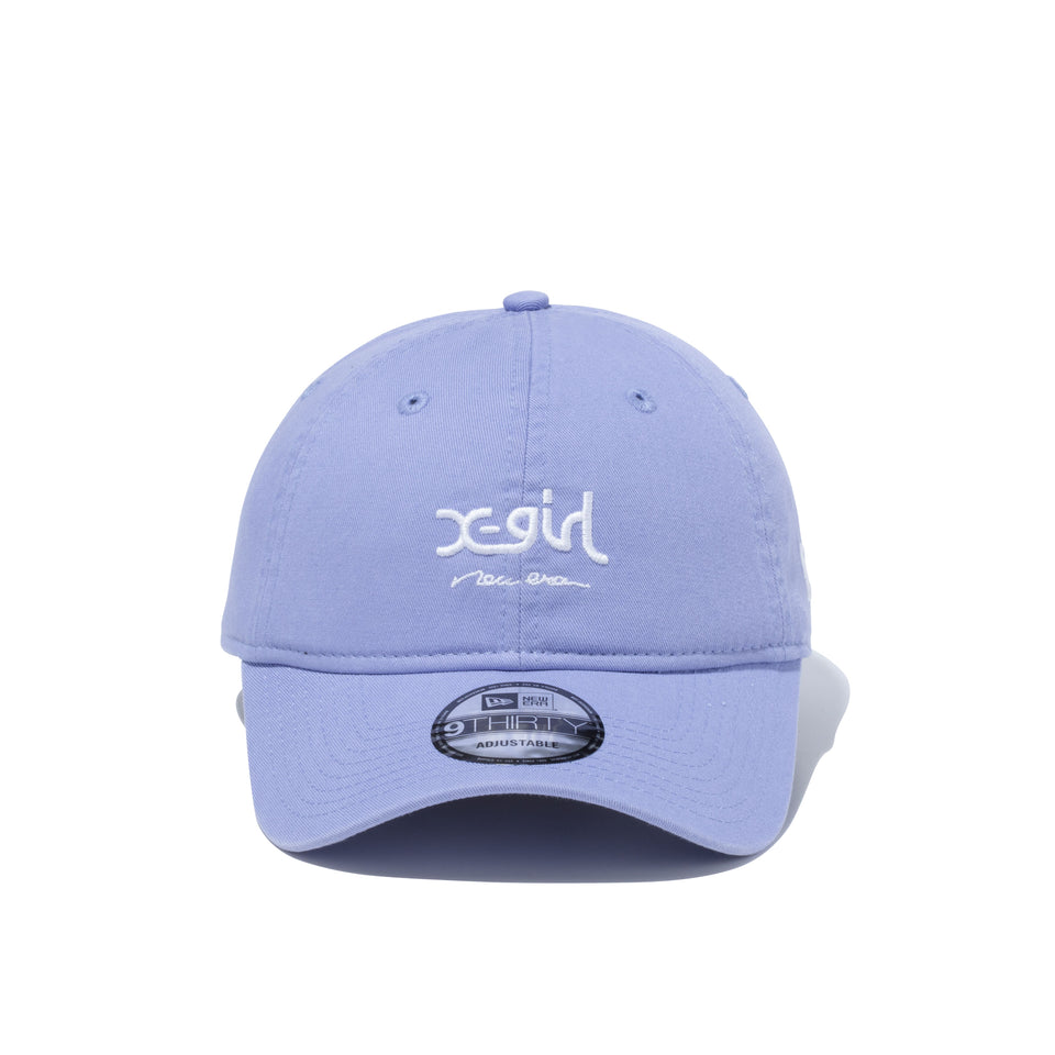 9THIRTY X-girl ミルズロゴ new era ラベンダー × スノーホワイト