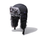 トラッパー Yohji Yamamoto FW21 ダックキャンバス レザーパッチ ブラック